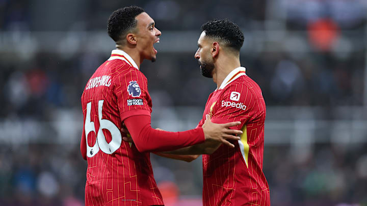 Trent Alexander-Arnold (left) has spent almost eight years playing alongside Mohamed Salah