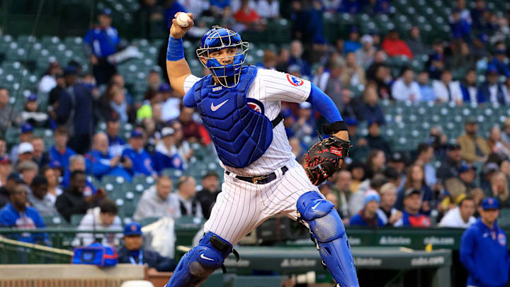 Willson Contreras visita a los Yankees