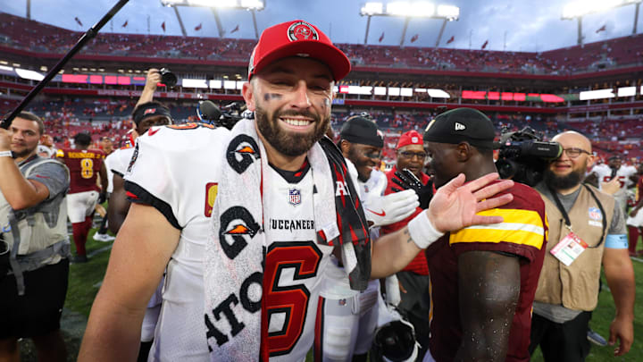 Tampa Bay Buccaneers quarterback Baker Mayfield.