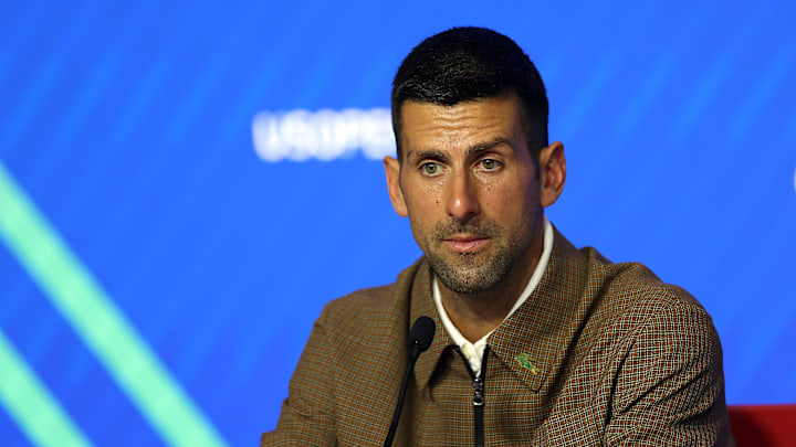 Novak Djokovic at the 2024 US Open