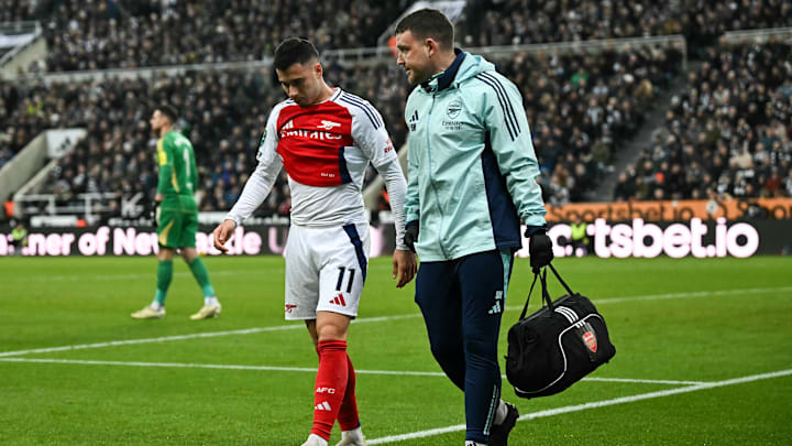Martinelli was taken off at Newcastle