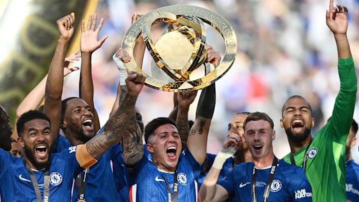 Enzo Fernández (middle) was instrumental to Chelsea's Club World Cup success.