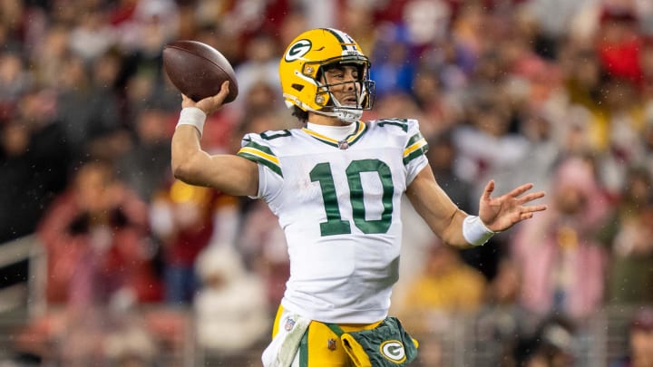 Green Bay Packers quarterback Jordan Love led the team to an NFC divisional-round playoff game against the San Francisco 49ers in 2024.