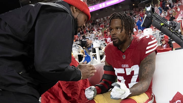 San Francisco 49ers linebacker Dre Greenlaw (57)