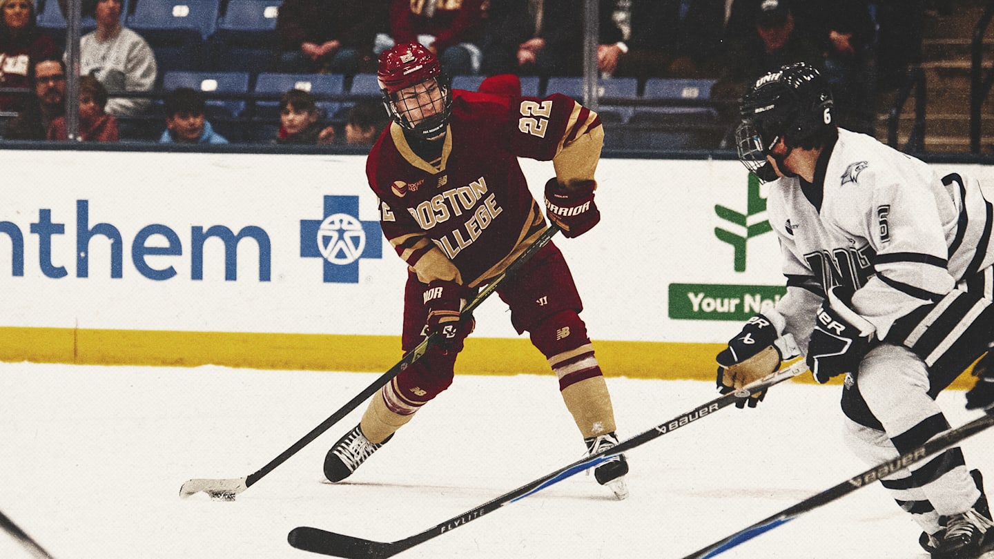 No. 15 Boston College Men's Hockey Earns Series Sweep Over UNH With Vote's Hat Trick