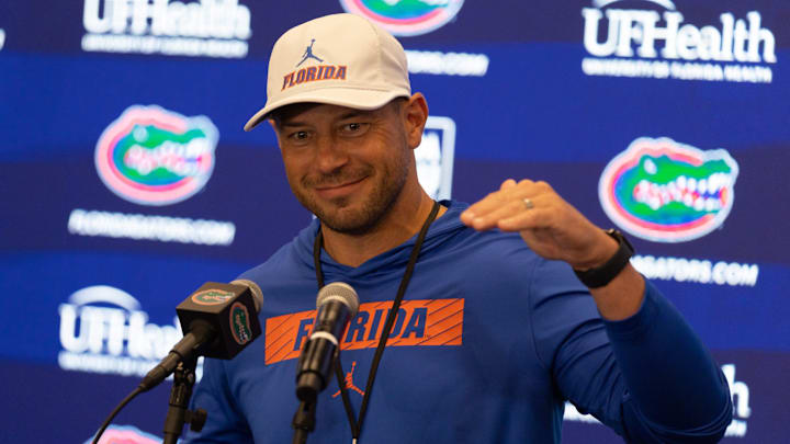 Florida head football coach Jon Sumrall enters his first season leading the Gators. Florida head football coach Jon Sumrall enters his first season leading the Gators.
