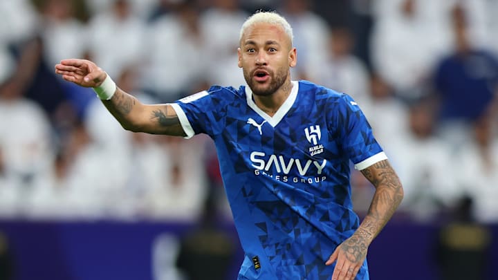 Neymar tem contrato com o Al-Hilal somente até o meio do próximo ano