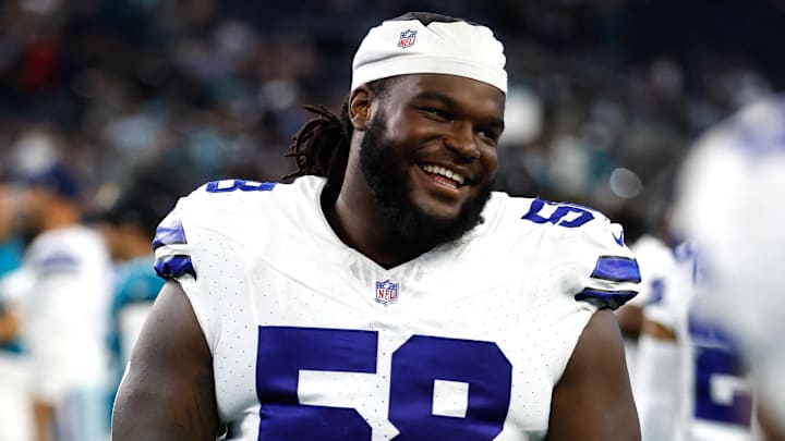Dallas Cowboys defensive tackle Mazi Smith walks off the field after a game against the Jacksonville Jaguars.