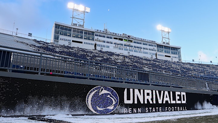 A general view inside Penn State's Beaver Stadium prior to the College Football Playoff game between the Nittany Lions and SMU Mustangs. A general view inside Penn State's Beaver Stadium prior to the College Football Playoff game between the Nittany Lions and SMU Mustangs.