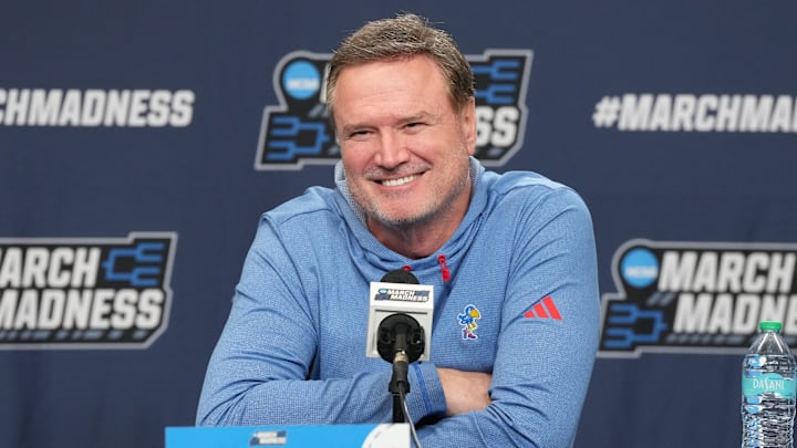 Bill Self, NCAA Men's Basketball Tournament - Practice Day