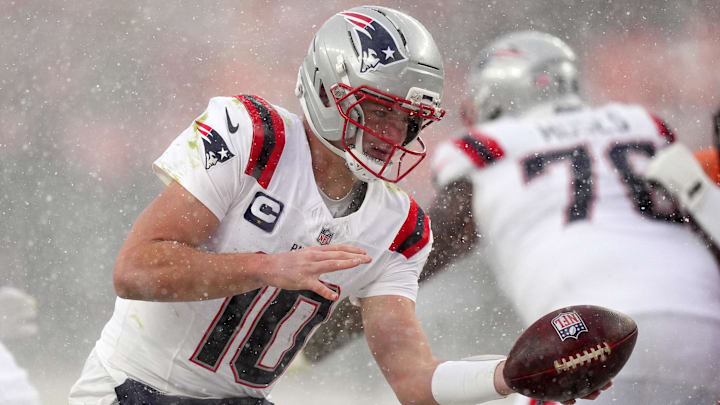 Drake Maye kept the football to clinch the Patriots’ trip to the Super Bowl. 