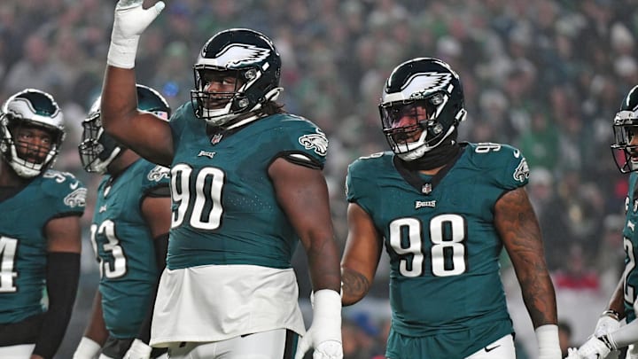 Jordan Davis (90) and Jalen Carter (98), Philadelphia Eagles 