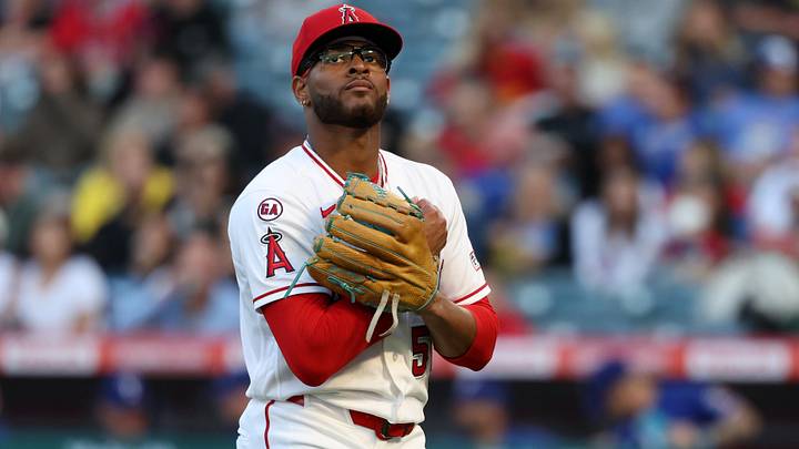 Los Angeles Angels pitcher Walbert Urena. Los Angeles Angels pitcher Walbert Urena.