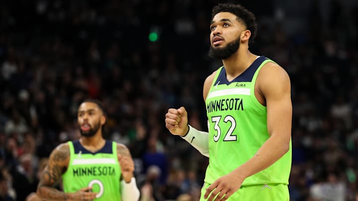 Minnesota Timberwolves big man Karl-Anthony Towns.