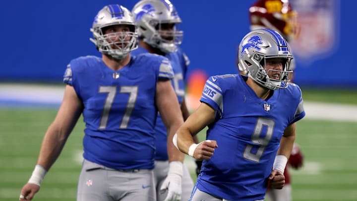 Matthew Stafford, Frank Ragnow, Detroit Lions
