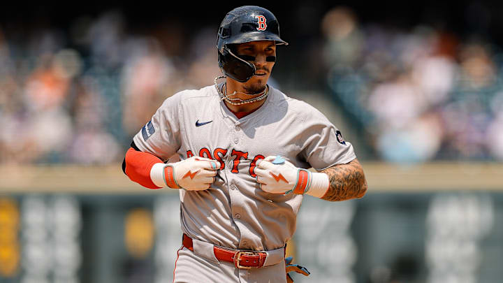 Boston Red Sox outfielder Jarren Duran. Boston Red Sox outfielder Jarren Duran.