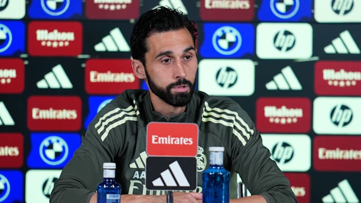 Alvaro Arbeloa Press Conference For Real Madrid - Laliga Ea Sports