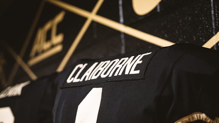 Demond Claiborne's jersey ahead of their matchup against Western Carolina