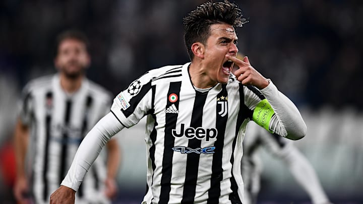 Paulo Dybala of Juventus FC celebrates after scoring a goal...