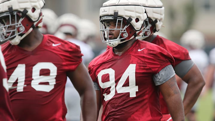 New South Carolina football defensive lineman Monkell Goodwine