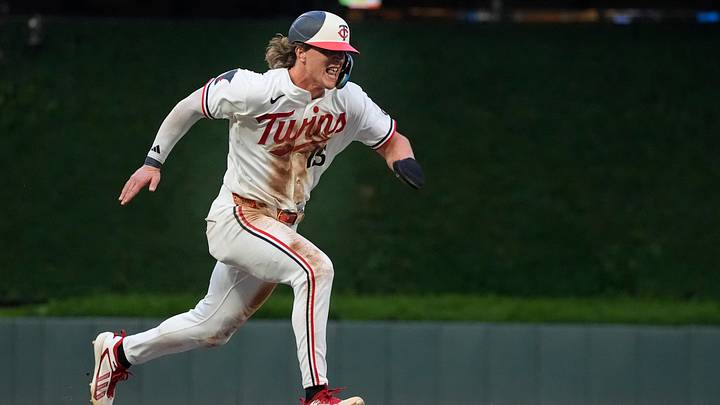 Minnesota Twins second baseman Luke Keaschall  Credit: Bruce Kluckhohn-Imagn Images