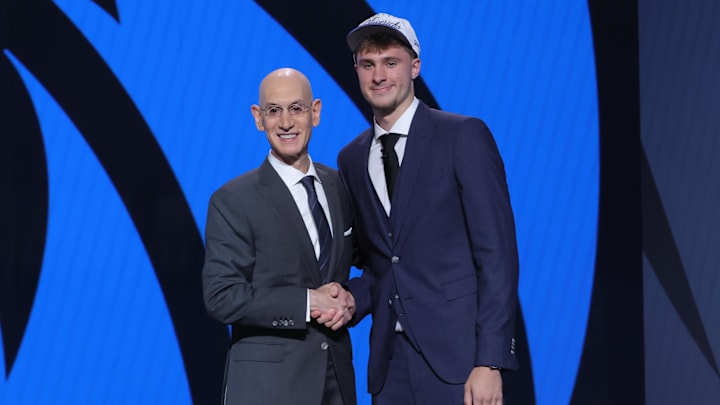 Flagg was picked first by the Dallas Mavericks in the 2025 NBA draft