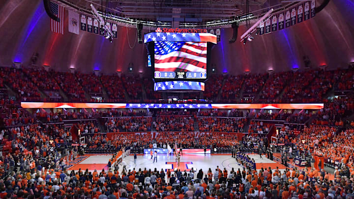 Jan 26, 2025; Champaign, Illinois, USA; A general view of the stadium before a game with the Northwestern Wildcats at State Farm Center. Mandatory Credit: Ron Johnson-Imagn Images Jan 26, 2025; Champaign, Illinois, USA; A general view of the stadium before a game with the Northwestern Wildcats at State Farm Center. Mandatory Credit: Ron Johnson-Imagn Images