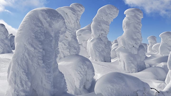 Snow monsters of Mont Zao in Japan Snow monsters of Mont Zao in Japan