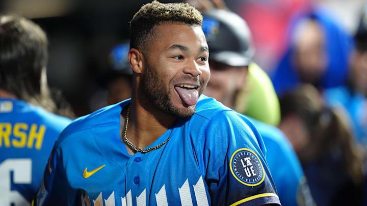 May 8, 2026; Philadelphia, Pennsylvania, USA; Philadelphia Phillies outfielder Justin Crawford (2) reacts after hitting a two-run home run against the Colorado Rockies in the eighth inning at Citizens Bank Park.