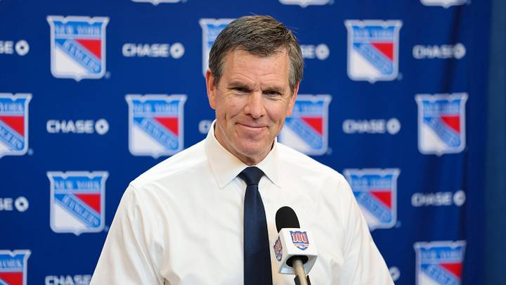 Apr 4, 2026; New York, New York, USA; New York Rangers head coach Mike Sullivan speaks to reporters after a 4-1 win against the Detroit Red Wings at Madison Square Garden Apr 4, 2026; New York, New York, USA; New York Rangers head coach Mike Sullivan speaks to reporters after a 4-1 win against the Detroit Red Wings at Madison Square Garden