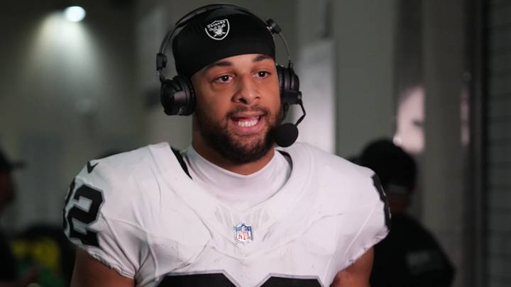 Las Vegas Raiders wide receiver Cody White (82) Las Vegas Raiders wide receiver Cody White (82)
