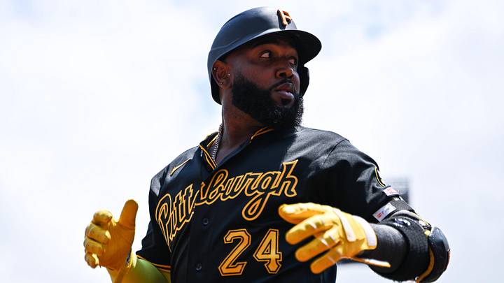 May 21, 2026; St. Louis, Missouri, USA; Pittsburgh Pirates designated hitter Marcell Ozuna (24) looks on during the second inning against the St. Louis Cardinals at Busch Stadium. Mandatory Credit: Jeff Curry-Imagn Images May 21, 2026; St. Louis, Missouri, USA; Pittsburgh Pirates designated hitter Marcell Ozuna (24) looks on during the second inning against the St. Louis Cardinals at Busch Stadium. Mandatory Credit: Jeff Curry-Imagn Images