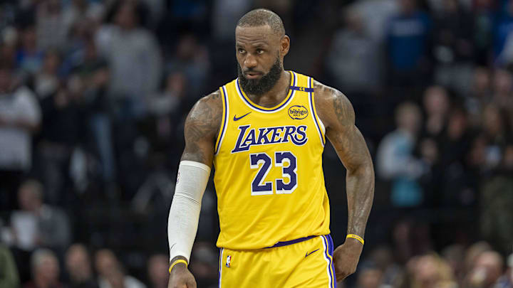 Los Angeles Lakers forward LeBron James on Apr 25, 2025.