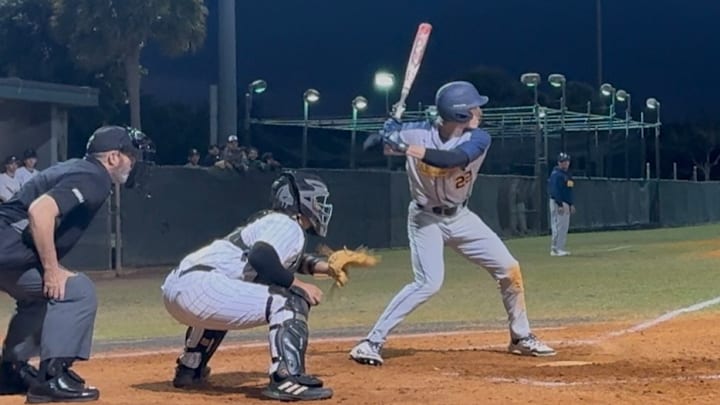 Zack Malvasio of St. Thomas Aquinas enjoyed a huge week, belting a couple of home runs and delivering some other key hits. Zack Malvasio of St. Thomas Aquinas enjoyed a huge week, belting a couple of home runs and delivering some other key hits.