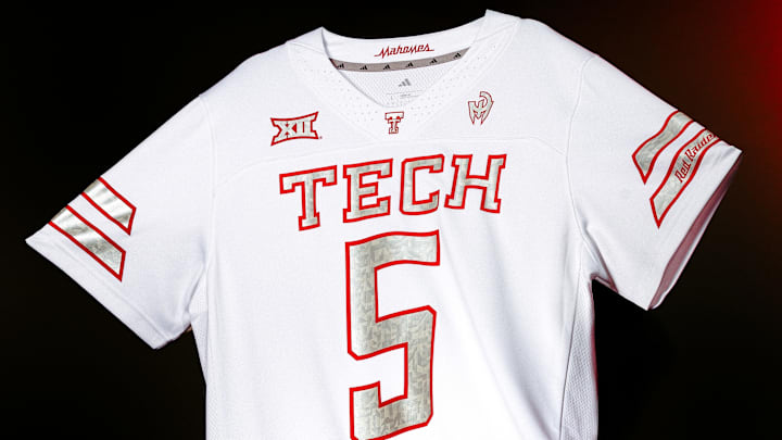 The Texas Tech Red Raiders' "Too Cold" adidas football uniforms.