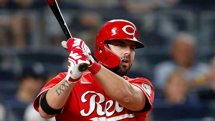 Cincinnati Reds infielder Mike Moustakas
