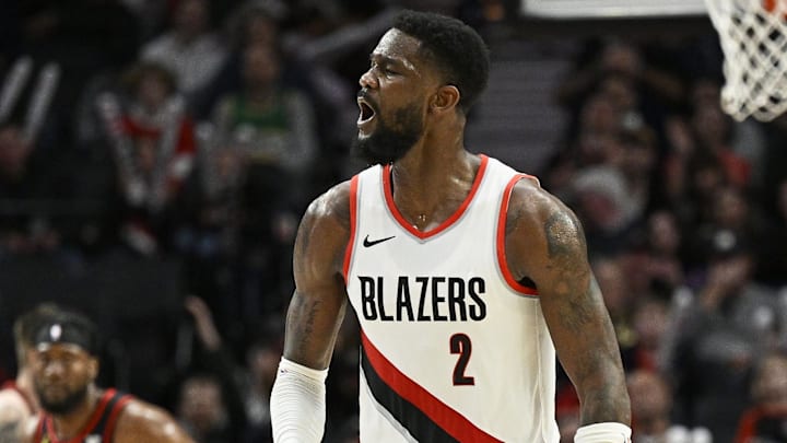 Portland Trail Blazers center Deandre Ayton.