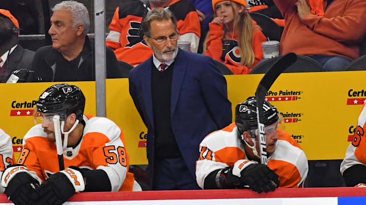 Philadelphia Flyers head coach John Tortorella. Mandatory Credit: Eric Hartline-Imagn Images