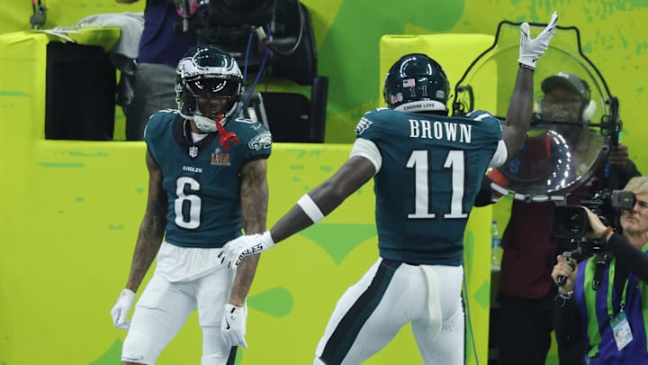 DeVonta Smith, A.J. Brown, Philadelphia Eagles
