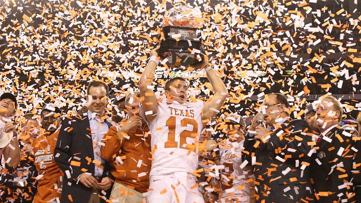 Dec 5, 2009; Arlington, TX, USA; Texas Longhorns quarterback Colt McCoy