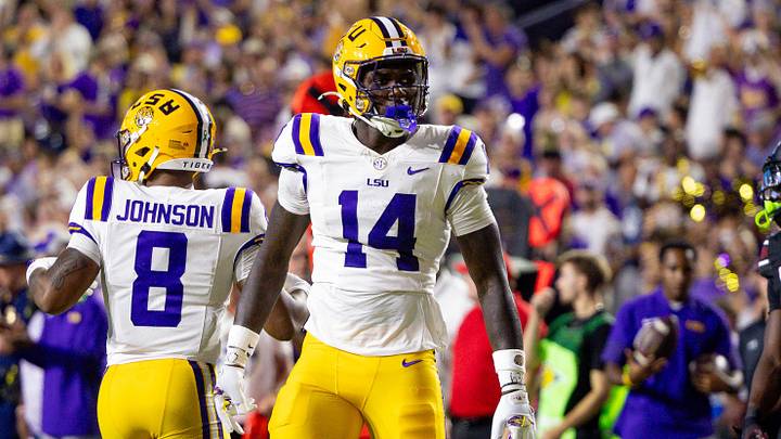 LSU is favored against Clemson in Week 1 of the college football season. LSU is favored against Clemson in Week 1 of the college football season.
