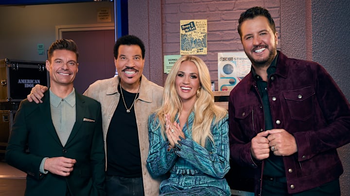 AMERICAN IDOL JUDGES AND HOST ARE LIONEL RICHIE, CARRIE UNDERWOOD, LUKE BRYAN, AND RYAN SEACREST