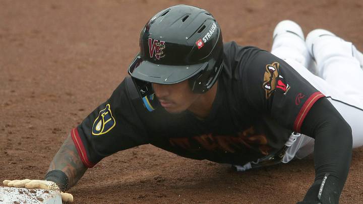 The Wisconsin Timber Rattlers’ Josiah Ragsdale (4) against the Peoria Chiefs during their baseball game at Neuroscience Group Field at Fox Cities Stadium in Grand Chute, Wis. on Wednesday, April 15, 2026 in Grand Chute, Wis. The Timber Rattlers defeated Peroria 7-4.
Wm. Glasheen USA TODAY NETWORK-Wisconsin