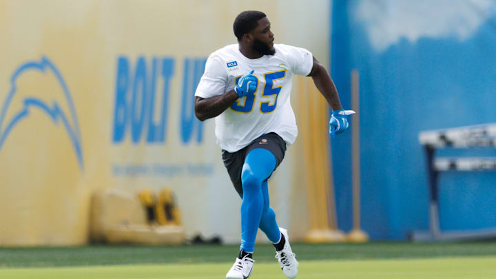 Los Angeles Chargers running back Raheim Sanders