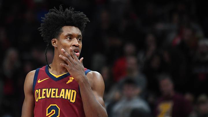 Dec 29, 2018; Atlanta, GA, USA; Cleveland Cavaliers guard Collin Sexton (2) reacts on the court against the Atlanta Hawks during the forth quarter at State Farm Arena. Mandatory Credit: Adam Hagy-USA TODAY Sports Dec 29, 2018; Atlanta, GA, USA; Cleveland Cavaliers guard Collin Sexton (2) reacts on the court against the Atlanta Hawks during the forth quarter at State Farm Arena. Mandatory Credit: Adam Hagy-USA TODAY Sports