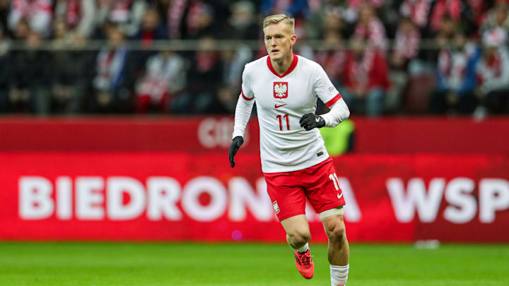 Karol Swiderski of Poland seen during the UEFA Nations League