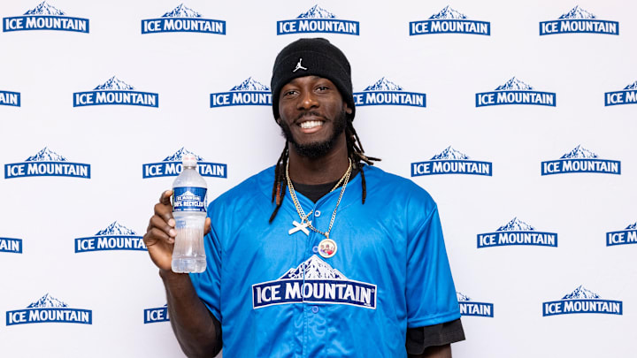 Elly De La Cruz partnered with Ice Mountain Spring Water to help youth baseball players stay hydrated.