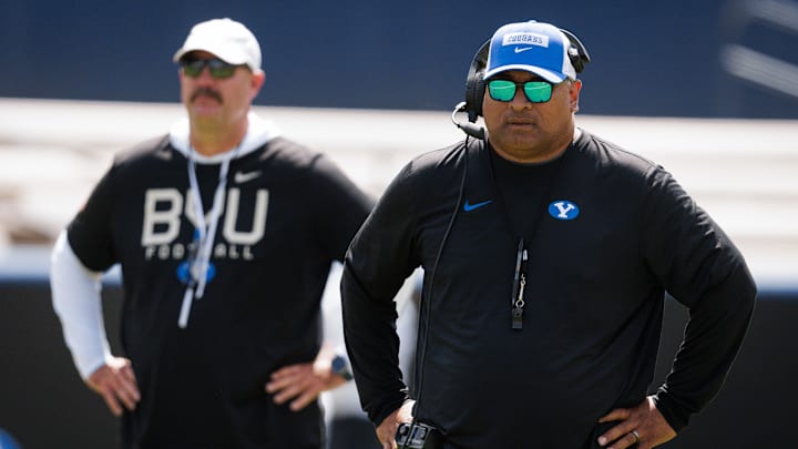 BYU head coach Kalani Sitake