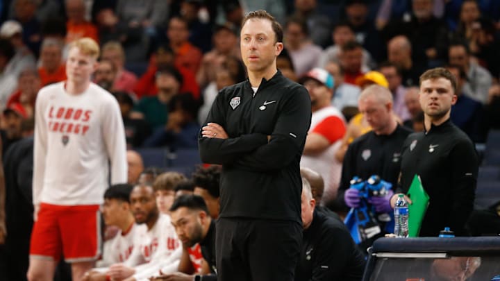 New Mexico Lobos head coach Richard Pitino has his team at No. 1 in the Mountain West.