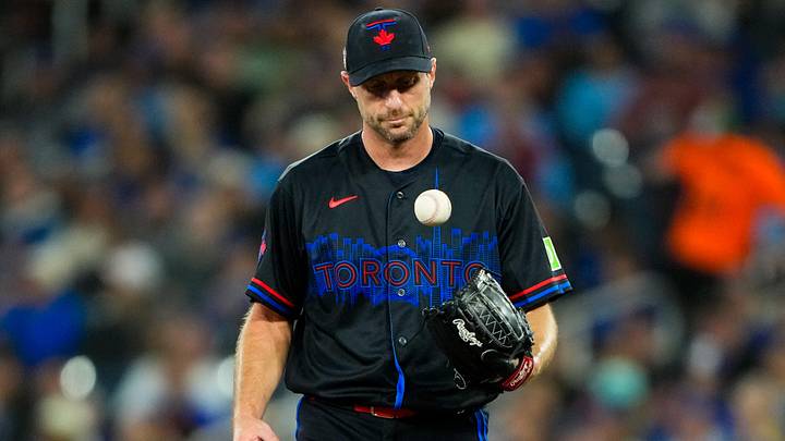 Toronto Blue Jays pitcher Max Scherzer. Toronto Blue Jays pitcher Max Scherzer.